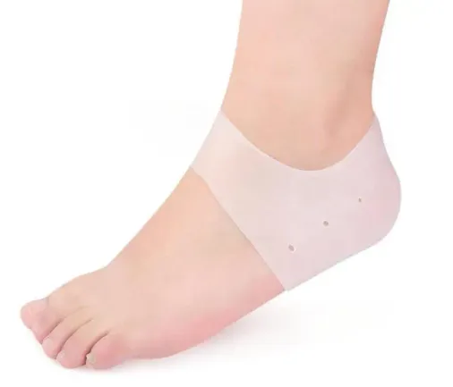 Silikon Topuk Çorabı Beyaz Renk (4745)