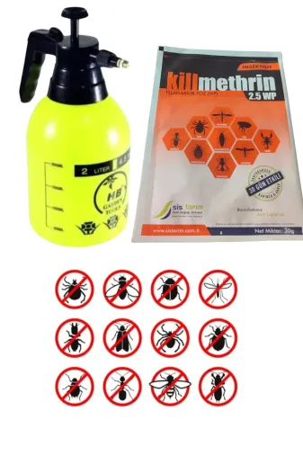 SİSTARIM KillWP Killmethtin Wp Islanabilir Toz 2.5Wp 30Gr/tahtakurusuakrep Pire Ilacı/2Lt Pomps