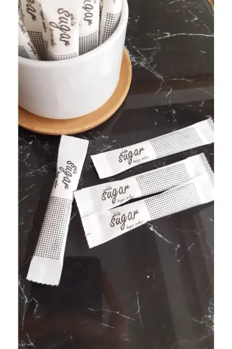 SKRC AMBALAJ 87907654323 Stick Beyaz Toz Şeker 3Gr 1000 Adet