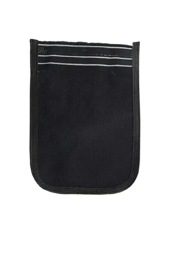 SKY TOPTAN TYB475146486D220608084007 Osmanlı Kalın Siyah Banyo Hamam Kesesi 25X17 Cm