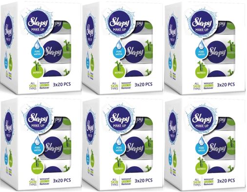 Sleepy Yüz Temizleme Havlusu Bamboo Make Up 360 Yaprak (18PK*20)