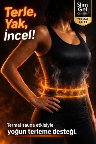 SLİM GEL Unisex Termal Sauna Atlet Terletici Spor İçlik Nefes Alabilir Günlük Ve Fitness Kullanımına Uygun