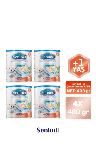 SNML122 4 Çocuk Devam Sütü 400 Gr (+1 Yaş) 4 Lü Avantaj Paketi