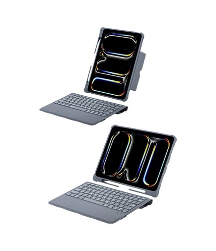 Solmazlar Online 8683140855161-BLNC T5504D Ipad Uyumlu Pro 11 2024 Kılıf Palermo Ledli Klavyeli Standlı Tablet Kılıfı - Siyah Diğer Diğer