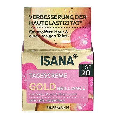 SR17090402 Isana Spf20 50 Ml Gold Brilliance Yoğun Bakım Etkili Gündüz Kremi