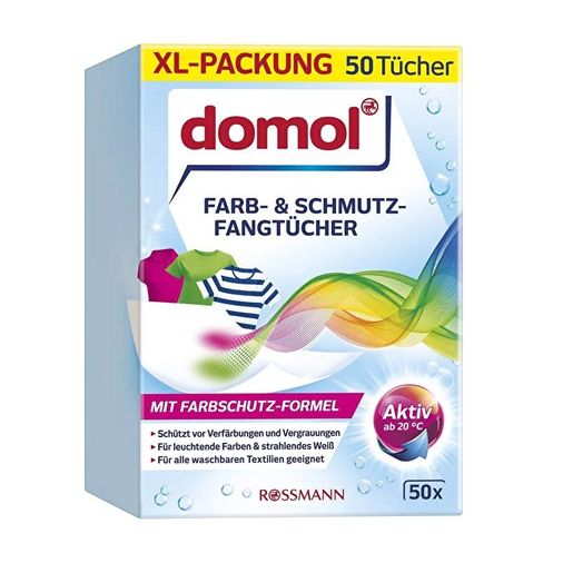 SR20100053 Domol Renk Ayırıcı Mendil Çamaşır Makinesi İçin 50'li