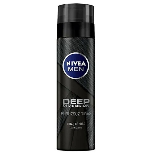 ST18050904 Nivea Men Deep Dimension Tıraş Köpüğü Pürüzsüz Tıraş 200 Ml