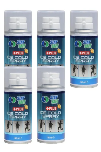 Stay Safe DKMed32154971570364 Anestezik Özellikli Soğutucu Sprey 150 Ml ( 5 Adet )