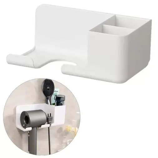 Sunup Sn-27125 Banyo Rafı Sabunluk Diş Fırçası Saç Kurutma Makinesi