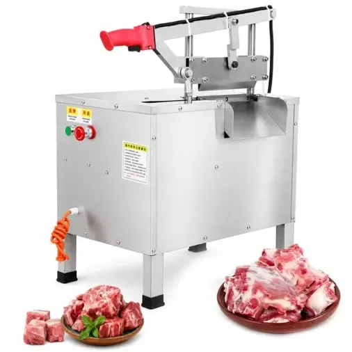 Sunup Sn-30982 Otomatik Kemik Ve Et Kesme Makinesi Gıda Sınıfı Paslanmaz Çelik Endüstriyel Giyotin Dilimleyici