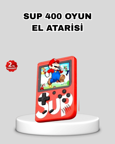 SUP Retro El Konsolu – 500 Oyun, 2 lu, 3 İnç Ekran, Taşınabilir Şarjlı Atari