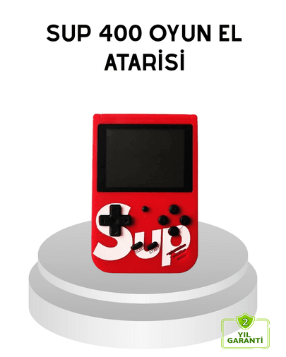 SUP Retro El Konsolu – 500 Oyun, TV Bağlantılı, 3 İnç Ekranlı Şarjlı Mini Atari