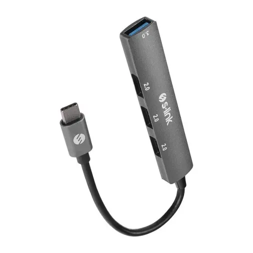 SW-U324 3*USB2.0, 1*USB3.0 TYPE-C METAL USB HUB ÇOKLAYICI