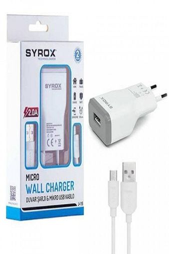 Syrox J15 2.0A  Micro Şarj Aleti Takım