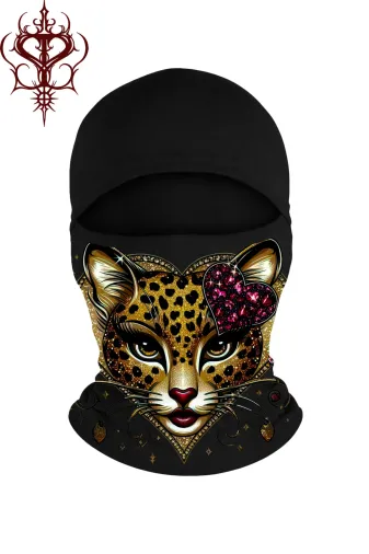 Tarzsokak ATEŞLİ-LEOPAR-DESEN Ateşli Leopar Desen Motosiklet Giyim Maske & Balaklava