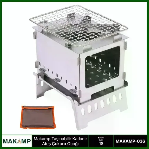 Taşınabilir Katlanır Ateş Çukuru Ocağı