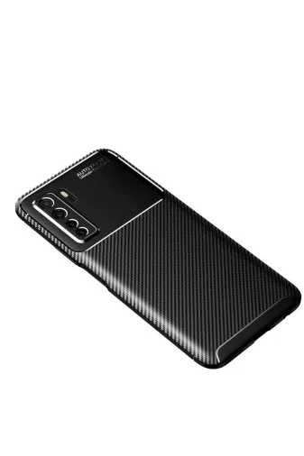 Techaks T15611-TCHS Huawei P40 Lite 5G Kılıf Zore Negro Silikon Kapak - Siyah