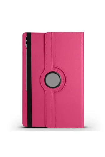 Techaks T34250-TCHS Galaxy Tab S10 Ultra Zore Dönebilen Standlı Kılıf - Pembe Koyu