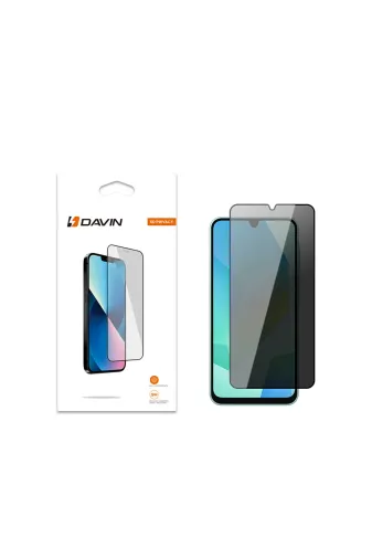 Techaks T41003-TCHS Galaxy A17 Davin 5D Privacy Cam Ekran Koruyucu - Siyah