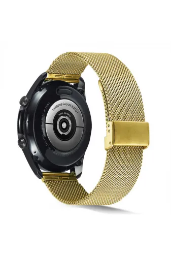 Techaks TCHS-17300 Galaxy Watch 46Mm Uyumlu Krd-45 22Mm Metal Zore Kordon-Gold