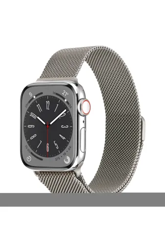Techaks TCHS-19588 Watch 7 45Mm Uyumlu Krd-01 Metal  Kordon-New Gray