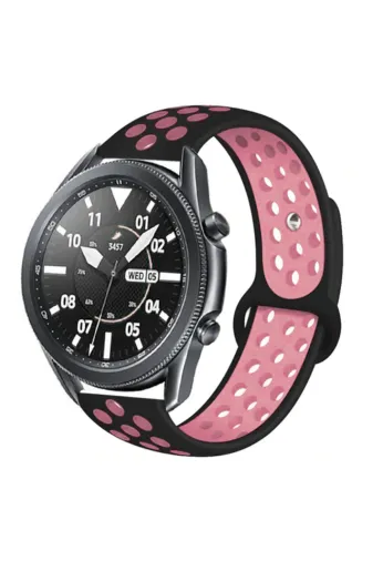 Techaks TCHS-21141 Huawei Watch Gt 3 46Mm Krd-02 Uyumlu Zore Kordon-Siyah-Rose Gold