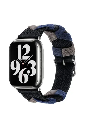 Techaks TCHS-30695 Watch 40Mm Uyumlu Clo- Krd-97 Sarmal Örgü Tasarımlı Kordon-Siyah