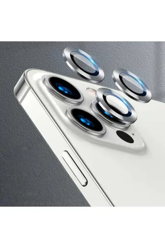Techaks TCHS-CL-07-iPhone 11 Pro Iphone 11 Pro Uyumlu Zore Cl-07 Kamera Koruyucu-Gümüş