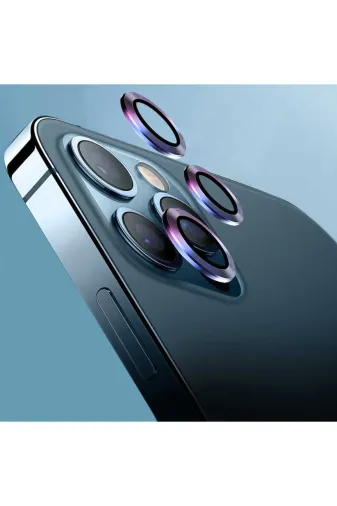 Techaks TCHS-CL-07-iPhone 13 Iphone 13 Uyumlu Zore Cl-07 Kamera Koruyucu-Colorful
