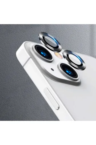 Techaks TCHS-CL-07-iPhone 13 Mini Iphone 13 Mini Uyumlu Zore Cl-07 Kamera Koruyucu-Koyu Gri