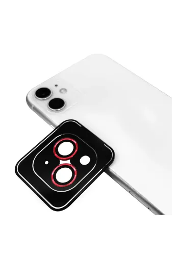 Techaks TCHS-CL-09-iPhone 13 Iphone 13 Uyumlu Zore Cl-09 Kamera Koruyucu-Kırmızı