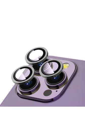 Techaks TCHS-CL-12-iPhone 15 Pro Max Iphone 15 Pro Max Uyumlu Zore Cl-12 Premium Safir Parmak İzi Bırakmayan Anti-Refcloive Kamera