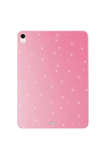 Techaks TCHS30612 Ipad 10.9 2022 (10.nesil) Simli Parlak Görünümlü Uyumlu Zore Tablet Koton Kılıf-Pembe
