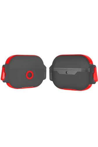 Techaks TCHS31886 Air-Pods Zore Airbag 34 Darbelere Karşı Dayanıklı Kılıf-Kırmızı