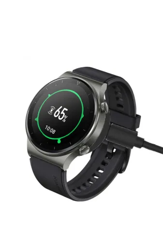 Techaks TYC4A6D424336F75E4E6EDF00 Huawei Watch Gt 3 42Mm Usb Şarj Kablosu Tchs - Siyah