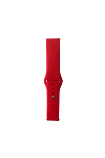 Techaks TYCFF7CF14AC315A02C7DA001 Huawei Gt2 46Mm Uyumlu Band Serisi 22Mm Klasik Kordon Silikon Strap Kayış-Brighr Red