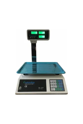 Teknika MSETeknikaBynl 40 Kg Kollu Çift Ekranlı Boyunlu Elektronik Terazi Manav, Market, Kasap, Mutfak Terazisi