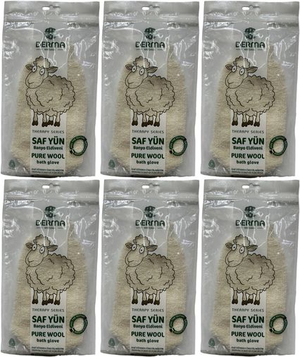 Therapy Saf Yün Banyo Eldiveni T-485 (6 Lı Set)