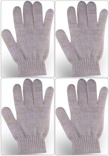 Therapy Saf Yün Parmaklı Banyo Eldiveni T-478 (4 Lü Set)
