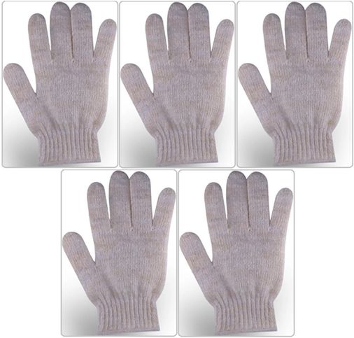 Therapy Saf Yün Parmaklı Banyo Eldiveni T-478 (5 Li Set)