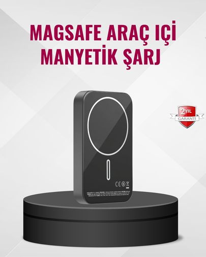 TKNXUCZ15WMAGSAFEMKR Magsafe Araç Telefon Tutucu 15W Hızlı Şarj Type-C Girişli Diğer