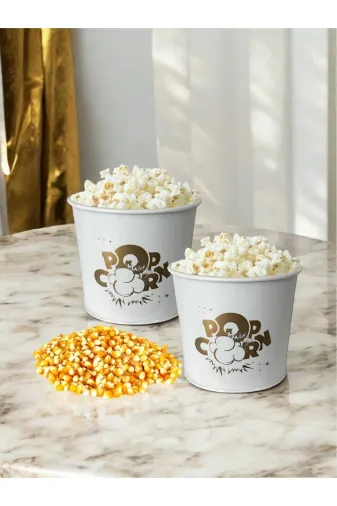 TOPTANFONİ PRA-11872375-4980 Popcorn Kutusu - Patlamış Mısır Kovası 2 Adet