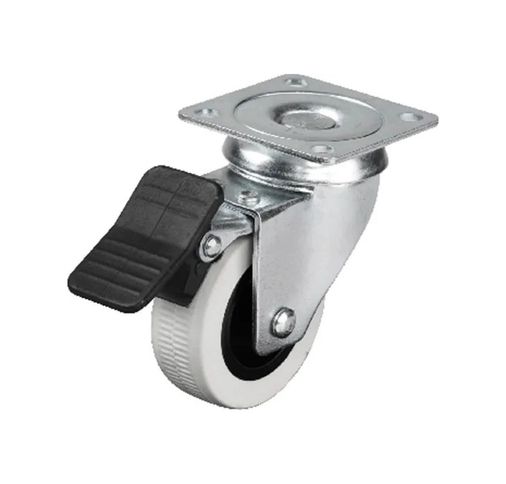 Tudor 55TK-TK-HTS-334 334 - 50X20 Mm Çift Bilyalı Tablalı Frenli Teker 4 Adet