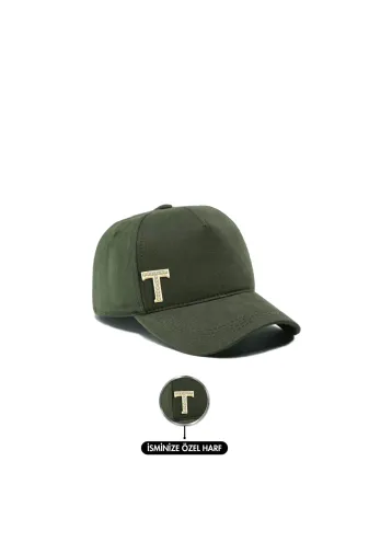 twingold AB01005.258 İsme Özel Gabardin Kep Şapka - Ab01005 - Koyu Haki
