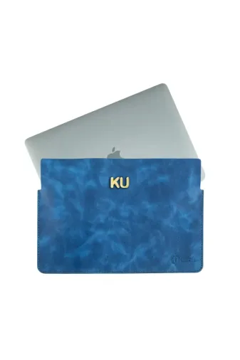 twingold TWGMACKLF İsminize Özel Macbook Kılıfı Saks Mavi 16"