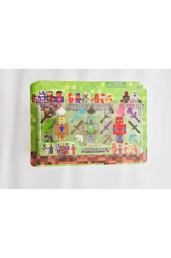 Twins Stars 1564646846 Minecraft 3 Lü Figür 8 Cm 18 Parça