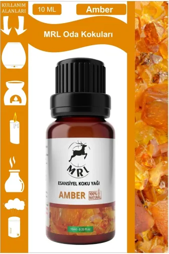 TYC00803990587 Amber Kokusu Buhurdanlık Yağı Aromaterapi Yağ Difizör Esansı Buhur Yağ Oda Kokusu 10Ml (Mrl)