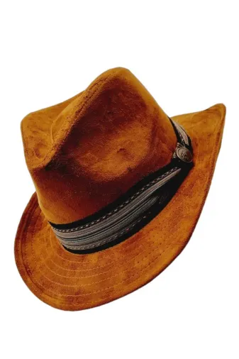 TYC0E7DC26127C75F2 Unisex Nubuk Kovboy Fötr Şapka