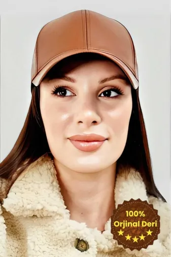 TYC667A993B1FBC009 Unisex %100 Deri Arkadan Ayarlanabilir Kep Şapka