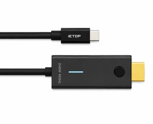 Type-c To Hdmı Görüntü Kablosu 4K 30 Hz Örgülü 1 M Gri TH03A